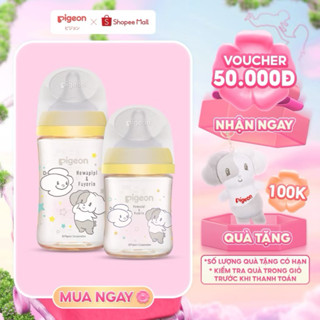 [MẪU MỚI] Bình sữa Pigeon PPSU Softouch thế hệ 3 cho bé,  dung tích 160ml/ 240ml