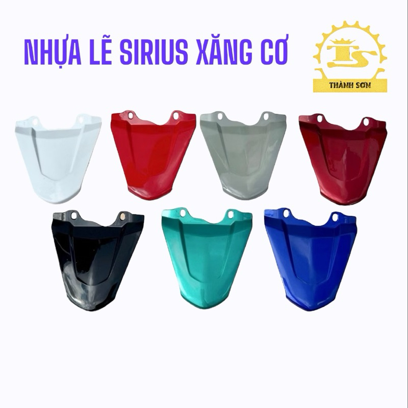 Mui rùa | Đuôi rùa sau cho xe Sirius 110 & 50 cc (Nhựa trắng ABS)