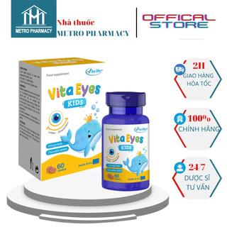  Viên nhai bổ mắt Vita Eyes Kids Hạn chế tình trạng suy giảm thị lực bảo vệ mắt-Nhập khẩu Ba Lan-Hộp 60 viên 