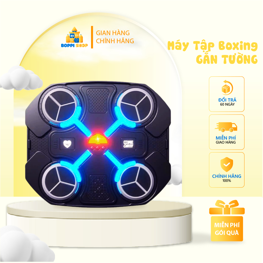 Máy Tập Boxing Theo Nhạc Gắn Tường Cho Bé, Giúp Bé Phát Triển Thể Chất, Máy Tập Boxing Có Nhiều Chế 