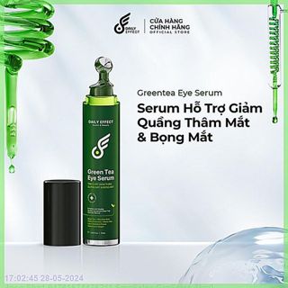   Chính hãng  GREEN TEA EYE SERUM - Lăn Giảm Thâm Bọng Mắt Daily Effect 25ml 