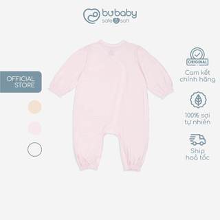Body dài tay cài chéo bé gái sợi tre BU Bambus BBB2108BG | Quần áo BU Baby chính hãng