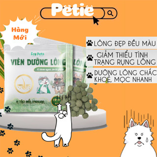 Gói 10 Viên Tảo biển Dưỡng Lông, viên Tăng Cân Cho Chó Mèo Ecopets, Tăng Nọng Dưỡng Lông Sáng Bóng//