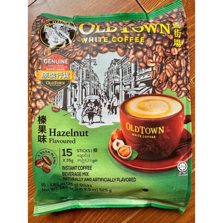   BAO BÌ MỚI   DATE 2 2027  Cà phê trắng hòa tan 3 in 1 Oldtown Hazelnut - Hạt phỉ 