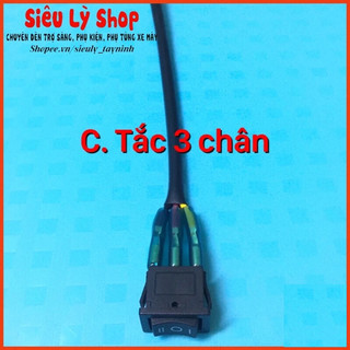 Công tắc 2 chân, 3 chân - Chế đèn trợ sáng