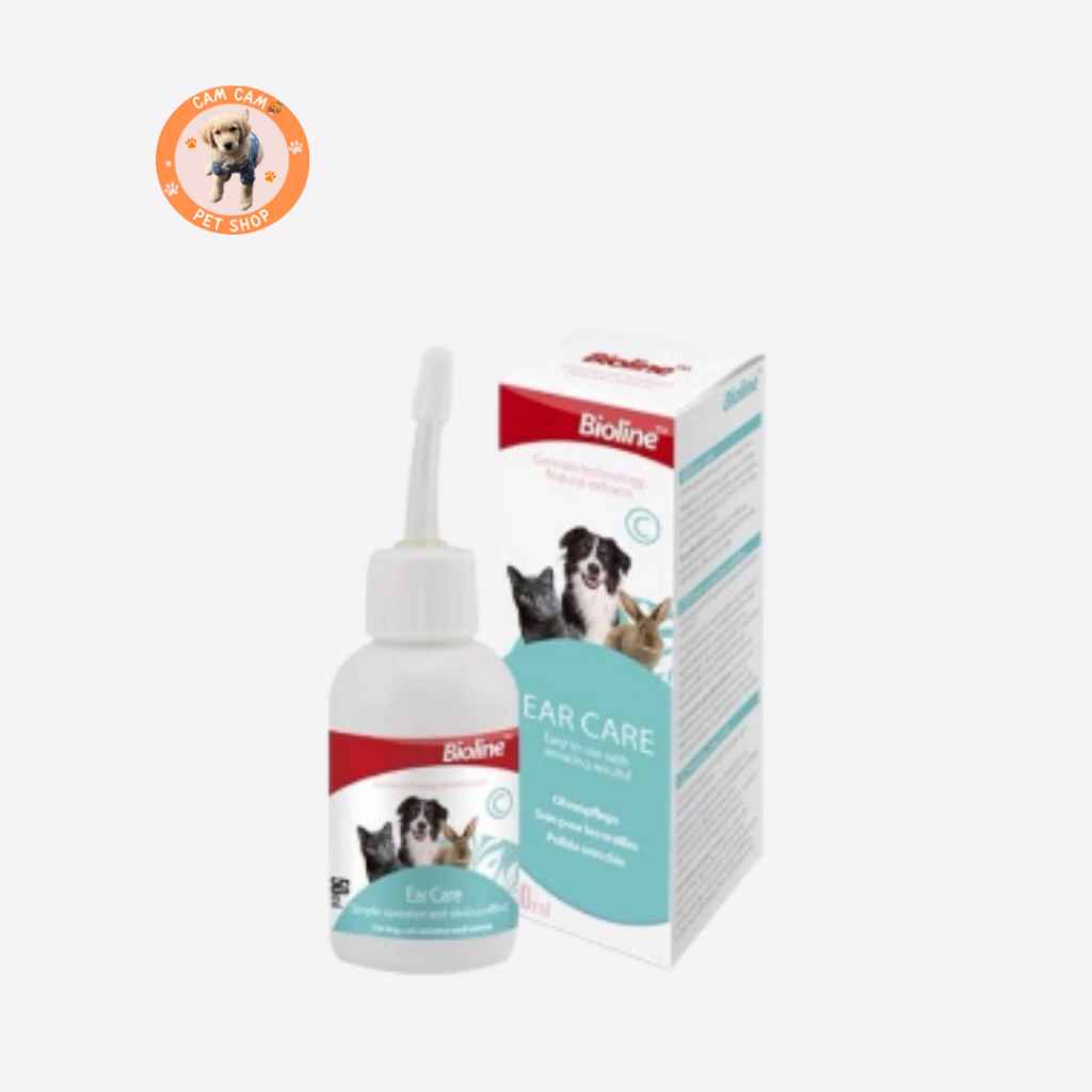 Nước Nhỏ Tai Trị Viêm Cho Chó Mèo Bioline 50ml