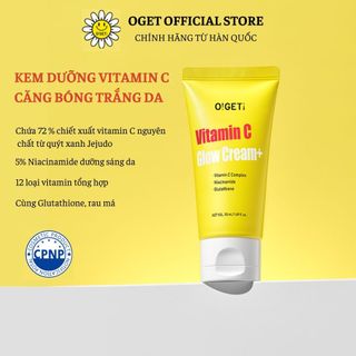   OGET  Kem Dưỡng Trắng Da Căng Bóng O!GETi Vitamin C Glow Cream Plus 50ml 