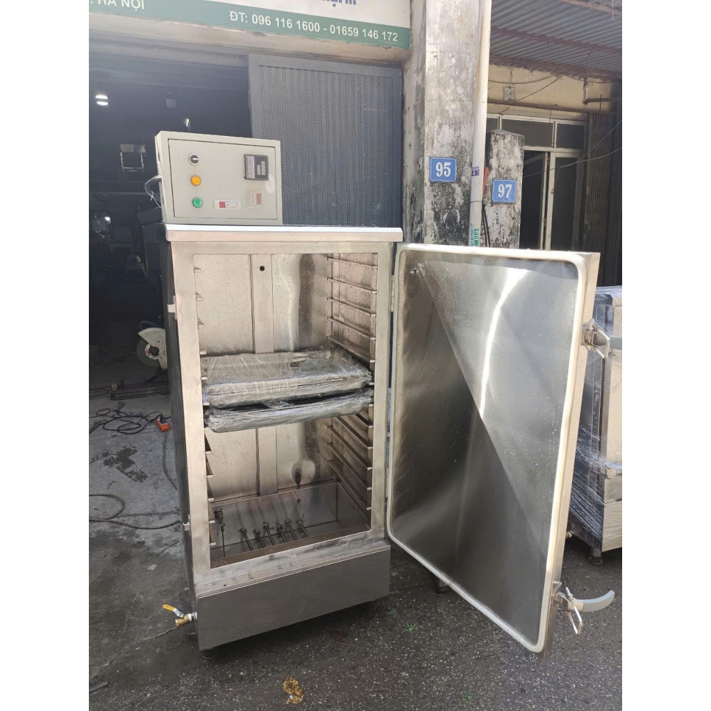 Tủ hấp bánh bao, bánh cốm, bánh giò 12 khay