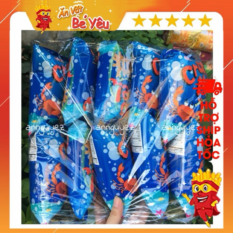 Bim bim Oishi snack cua vị sốt chua ngọt 1 bịch 10 gói 12gram