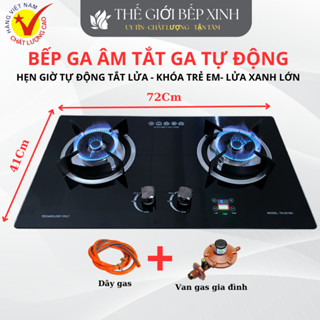 Bếp ga âm khóa ga tự động hẹn giờ tắt bếp khóa trẻ em 