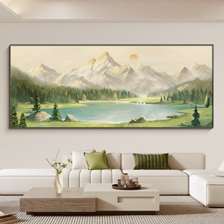 Tranh Treo Tường "Nhật Chiếu Kim Sơn" Trang Trí Phòng Khách - Trang Tráng Gương Khổ Lớn