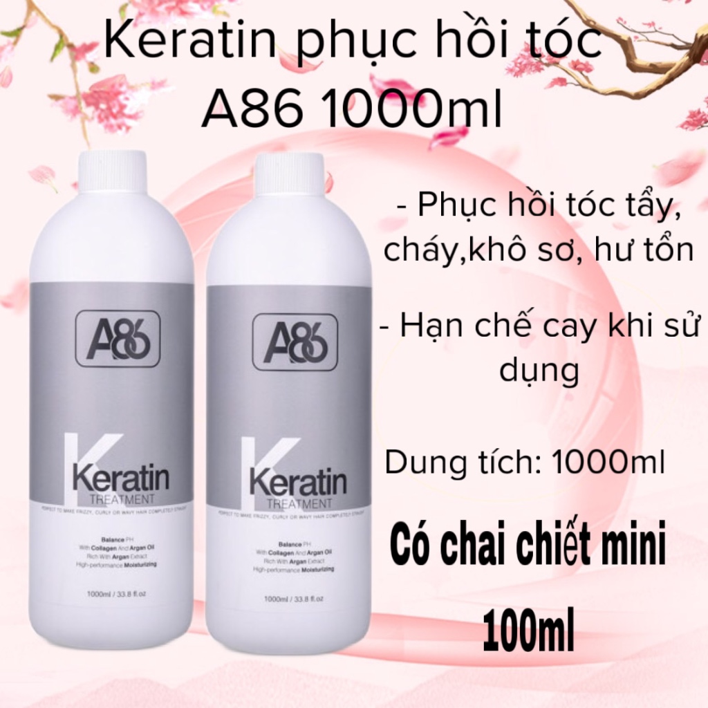 KERATIN chai phục hồi tóc A86 1000ML