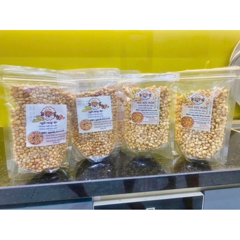 Ngô rang lạc nguyên liệu sạch gói 400g