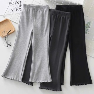 Quần dài ống loe điệu đà cho bé,chất liệu tăm cotton co dãn 4c mềm thấm hút mồ hôi có thể mặc giữ ấm