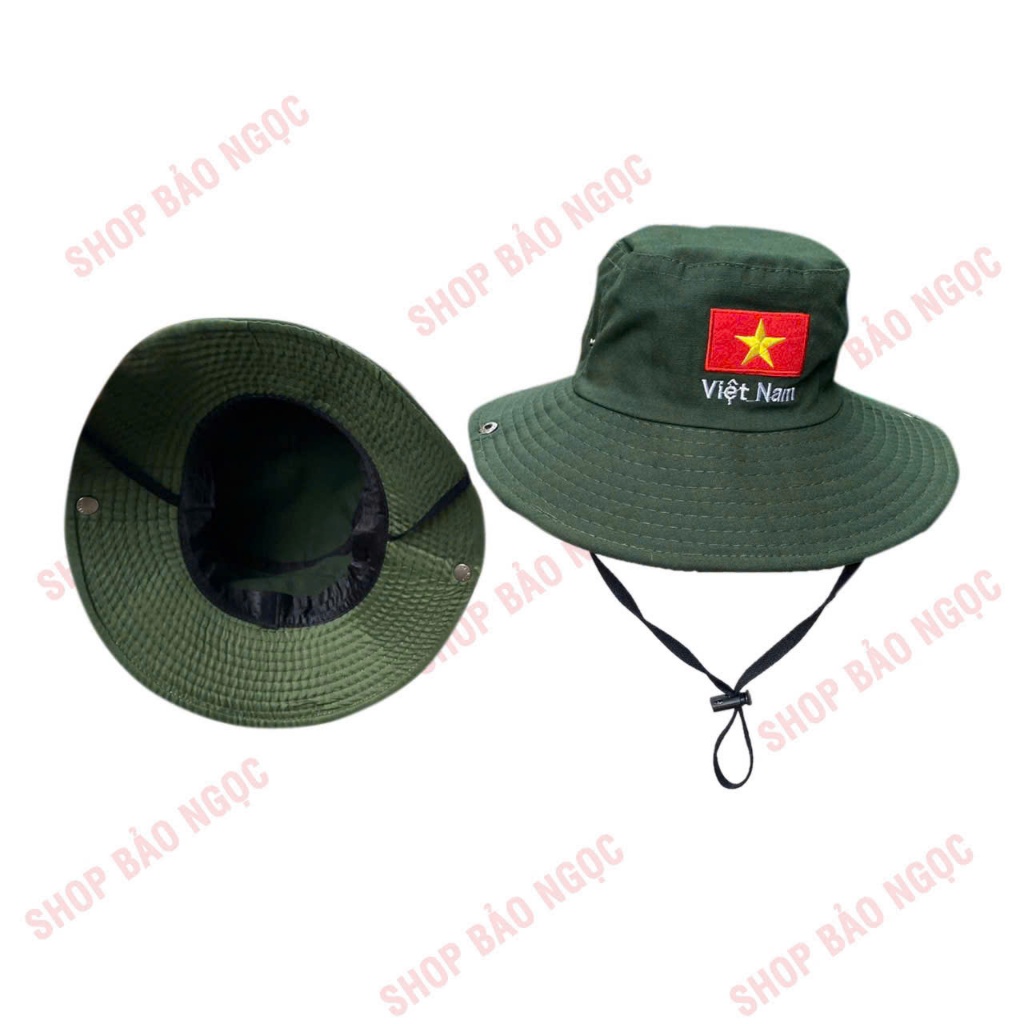 Mũ tai bèo Việt Nam vành rộng 8,5 cm mũ chống nắng nam nữ