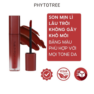 Son kem lì Phytotree đỏ hồng khô FAIRY LOTUS SIGNA  TWENTY FOUR HOUR VELVET TINT 07 .