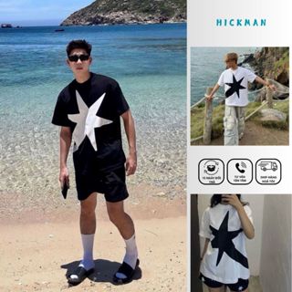 Áo Thun boxy BIG COMET,Áo Phông Logo Stressmama In Hình Ngôi Sao Cotton Dày Dặn_HICKMAN