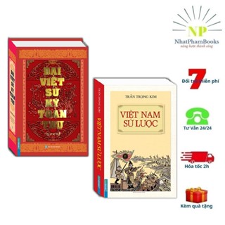 Sách - Combo Đại Việt Sử Ký Toàn Thư và Việt Nam Sử Lược (Bìa Cứng)