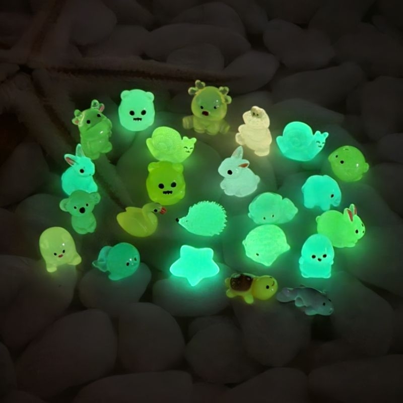  combo 50 100 Túi Mù  con vật mini  mix mẫu ngẫu nhiên phát sáng và không sáng 