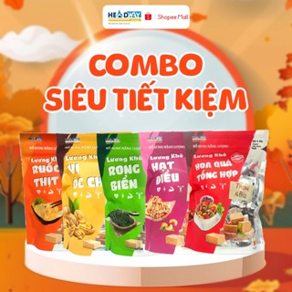 Combo Siêu Tiết Kiệm 5 Lương Khô Mix Vị Óc Chó, Hạt ĐIều, Rong Biển, Hoa Quả, Ruốc Thịt Headwayvina Bổ Sung Năng Lượng