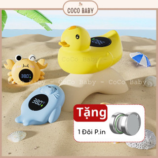Nhiệt kế đo nhiệt độ nước tắm cho bé, nhiệt kế thông minh hình con vịt, đo nhiệt độ nước