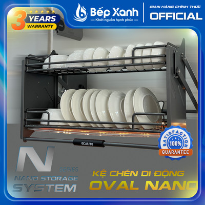 Kệ chén di động tủ trên Ecalite chất lượng cao - Tải trọng tới 16kg, nâng hạ cực nhẹ