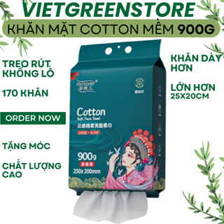  Khăn mặt khô MINAIER dùng một lần gói lớn 900g khăn mặt sợi Cotton mềm 
