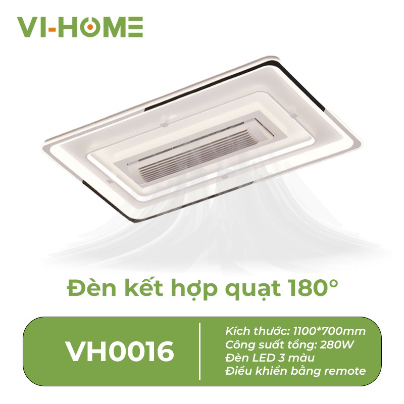 Quạt trần kèm đèn led trang trí
