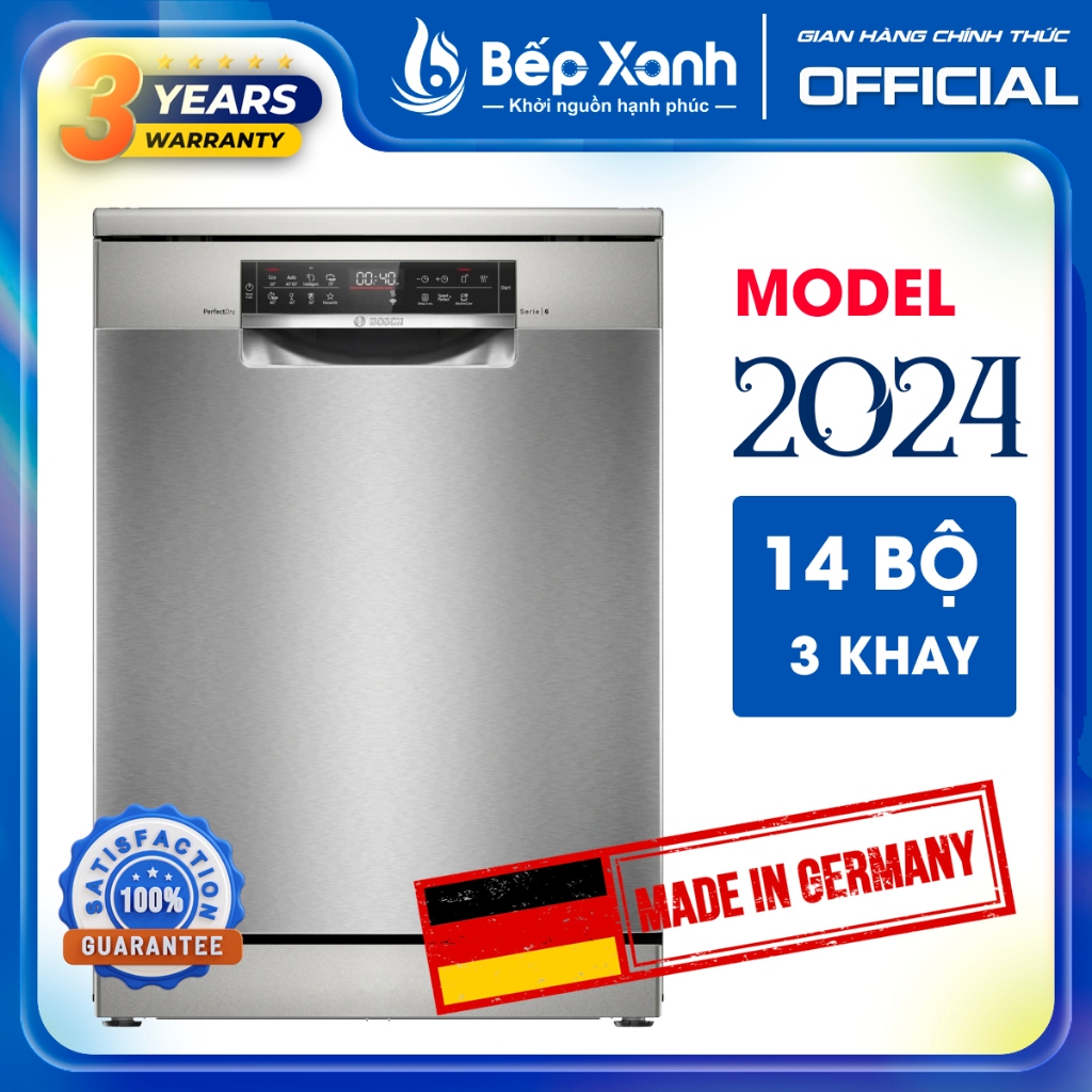 [NHẬP KHẨU ĐỨC] - Máy rửa bát Bosch SMS6ZCI16E / SMS6ZCI00P - Sấy Zeolith hoàn hảo, Made In Germany