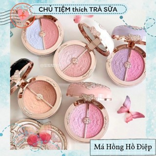 (Sẵn- Hỏa Tốc HCM) Má Hồng Butterfly Cloud Collar Flower Knows Họa Tiết Hồ Điệp