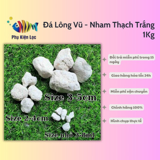 Đá Lông Vũ - Nham Thạch Trắng 1kg