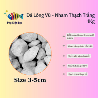 Đá Lông Vũ - Nham Thạch Trắng 1kg