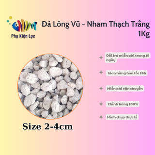 Đá Lông Vũ - Nham Thạch Trắng 1kg