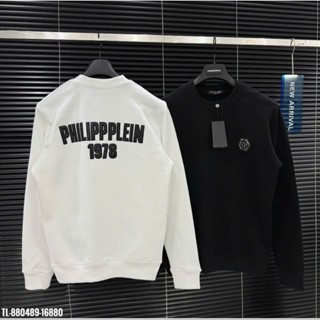 Áo Nỉ Philipp Plein Thêu Chữ Lưng Logo Trước Ngực-Áo swt Philipp Plein Thiết Kế Hot Trend Nam Nữ Thu Đông 2024