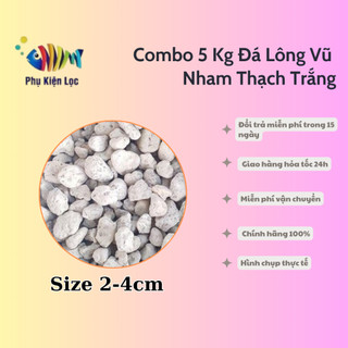 Combo 5 Kg Đá Lông Vũ Nham Thạch Trắng