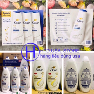 Sữa Tắm Dove Deep Moisture Trắng Da Dưỡng Ẩm 709ml Nội Địa Mỹ