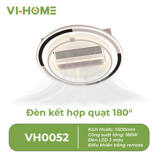 Quạt trần kèm đèn led trang trí