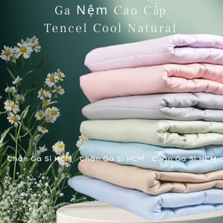 ☪️SALE 50%☪️Ga Nệm Lyocell Cool Mềm Mát, Thấm Hút Mồ Hôi, Kháng Khuẩn, Drap Bọc Bo Chun _ Chăn Ga Sỉ
