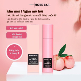 Lăn Nách Hobebar Đào Sâm Panh 20ml Chính Hãng Lăng Khử Mùi Nữ Ngăn Tiết Mồ Hôi Nách Cơ Thể Thơm Lâu giảm Thâm Trắng Da