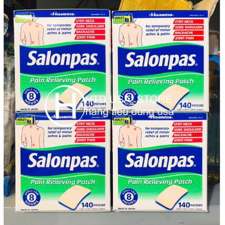 ( Nội Địa USA) Nguyên Họp 140 Miếng Dán Salonpas Nội Địa Mỹ