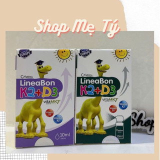 Vitamin D3K2 Lineabon 10ml dạng nhỏ giọt, dạng xịt / D3 Thuần Baby 400IU VItamin D3 Ddrops Mỹ cho bé từ sơ sinh
