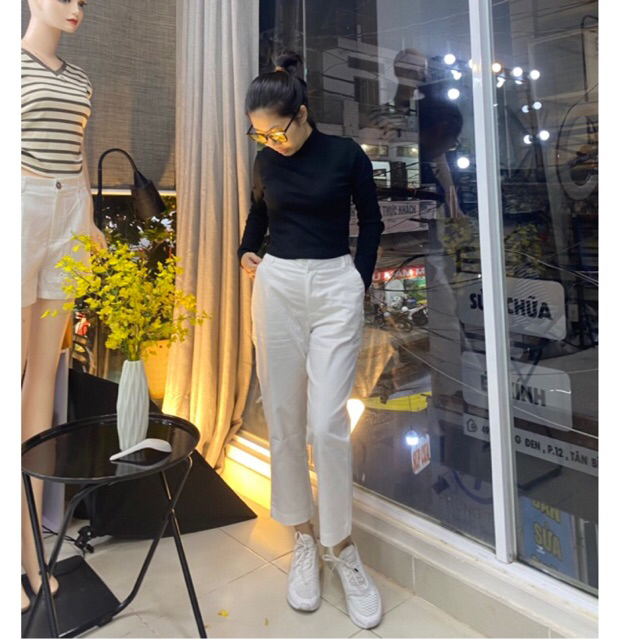 [LOẠI 1] QUẦN KAKI 9 TẤC nữ co giãn, QUẦN LỬNG 9 TẤC, form ôm dáng skinny, thoáng mát - SP Fashion