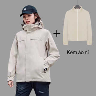  Áo khoác gió nam nữ trơn hình thêu zahan chống nước,chống bụi,chống gió  giữ ấm tốt. 