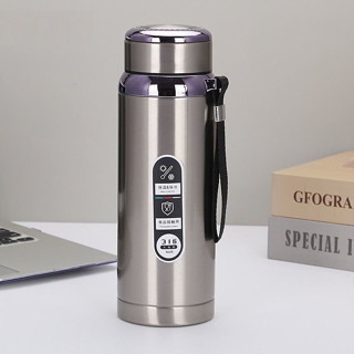 Bình nước giữ nhiệt 1 lít 316 giữ lạnh 18 giờ giữ nóng 10 giờ có dây treo và khay lọc trà