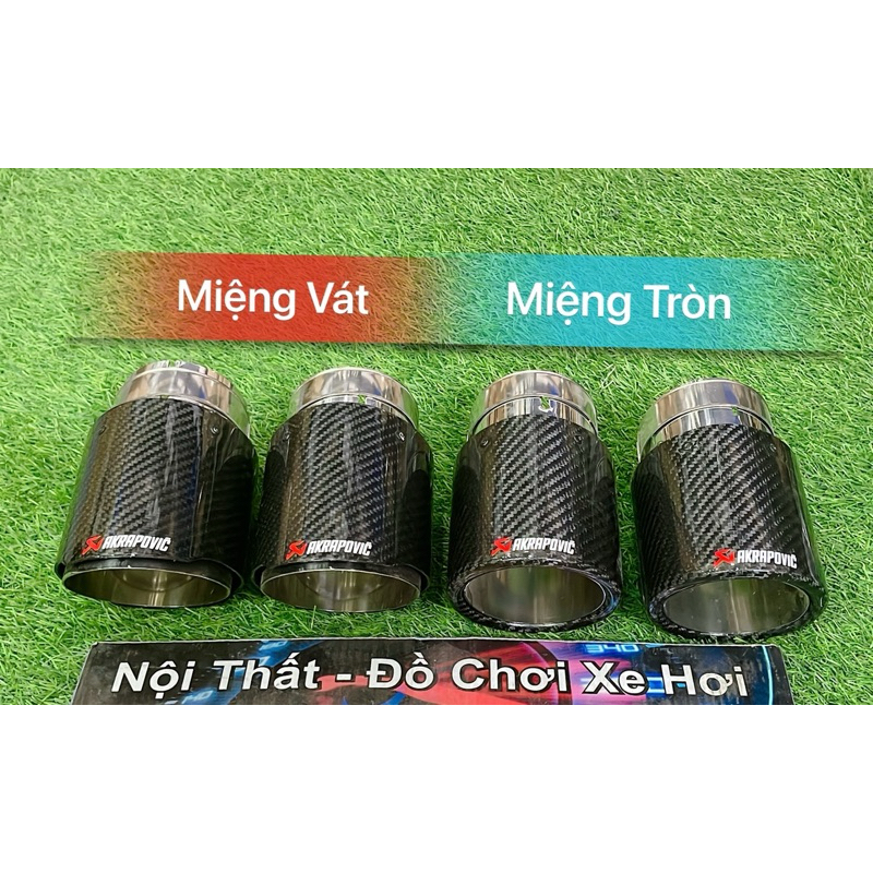CHỤP PÔ AKRAPOVIC CACBON BÓNG