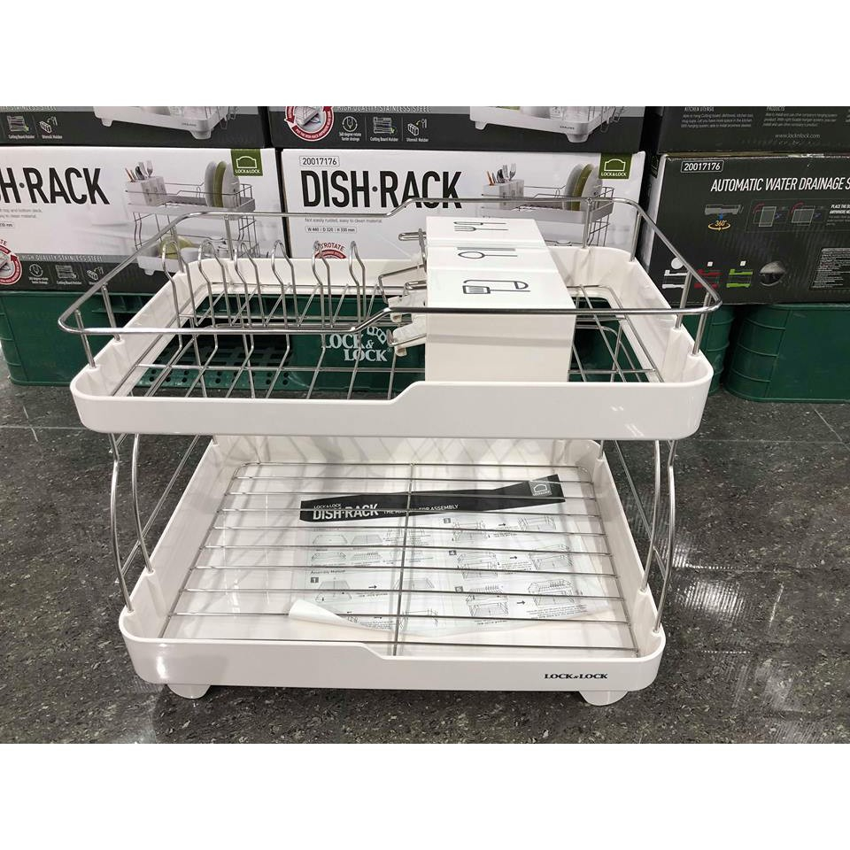 Kệ bát chén đĩa 2 tầng Lock&Lock Disk-Rack LDR2001