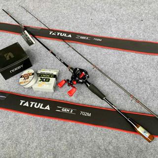 [combo lure ngang] cần Monster Tatula Gen 2 dài 2m1 - máy Noeby K9 Pro tay trái - dây Pe Toro Force X8