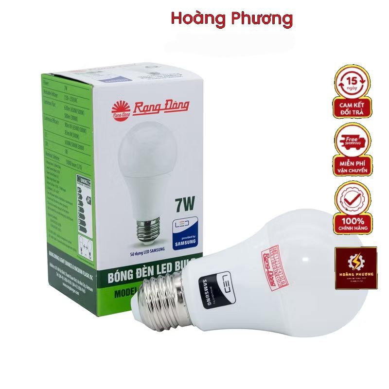bóng điện led bulb 7w Rạng Đông