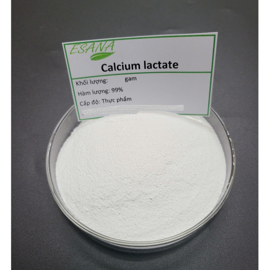 500g Nguyên liệu Calci Lactat (calcium lactate, canxi lactat) 99% cấp thực phẩm