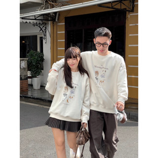 Áo sweater unisex nỉ bông cổ tròn Morning Person By Jolie Byjolievn